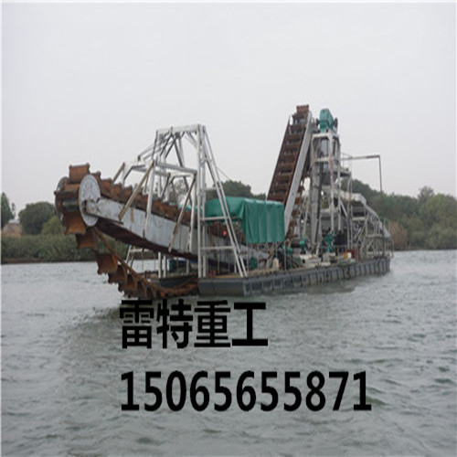 鏈斗式淘金船，大型淘金船-雷特重工廠家直銷