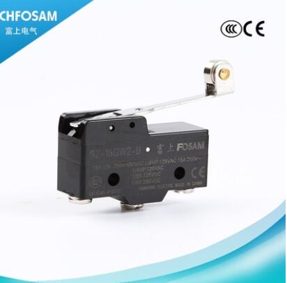 優(yōu)質(zhì)微動(dòng)開關(guān) SZ-15GW2-B限位行程自復(fù)位長柄滾輪開關(guān) 款式多樣