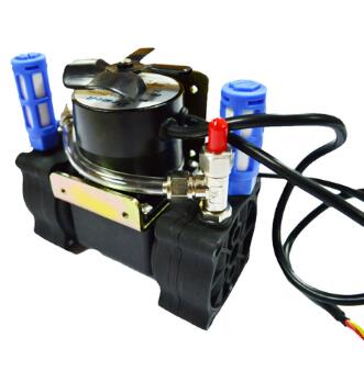 24V直流雙頭隔膜抽氣泵采樣泵 負壓泵 真空泵