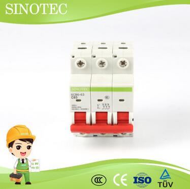 DZ47S-63小型空氣開關(guān) 微斷 3P C型 SCB6-63 過載保護 家用