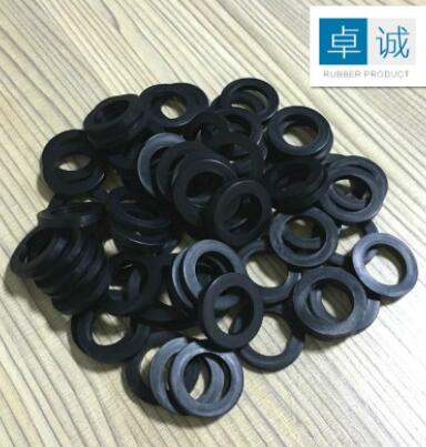 橡膠密封平墊圈4分6分圓形黑色橡膠墊圈 硅膠墊圈O型防水密封墊圈