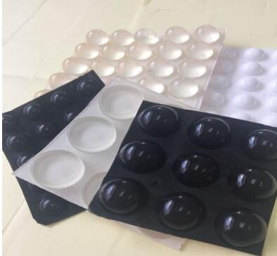 自粘半球透明硅膠墊12*8 黑色硅膠防滑墊9.5*8 玻璃膠防撞膠墊批
