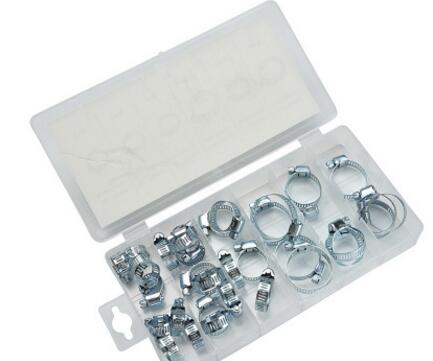 34pcs喉箍/喉筘/緊固件/喉窟/卡箍/抱箍/組套/34只+盒子批發(fā)