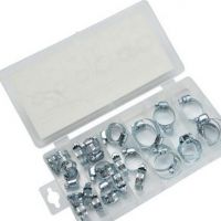 34pcs喉箍/喉筘/緊固件/喉窟/卡箍/抱箍/組套/34只+盒子批發(fā)