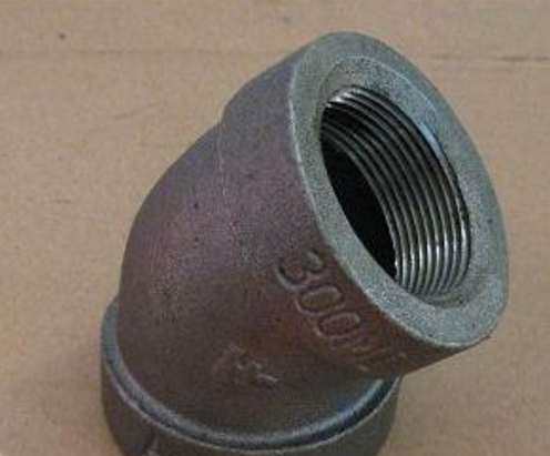 供應(yīng)TFF美標(biāo)出口瑪鋼管件---45度彎頭