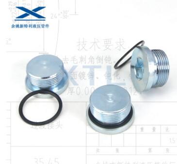 4BN-WD/4MN-WD 內(nèi)六角堵頭 膠墊密封油堵 現(xiàn)貨零售 鐵堵頭 管塞