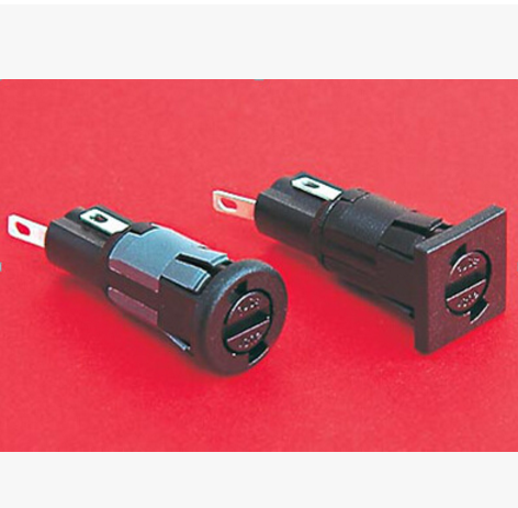 FX0367/1 保險絲座尺寸5 x 20mm 卡位安裝到面板 (圓) PC2