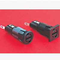 FX0367/1 保險(xiǎn)絲座尺寸5 x 20mm 卡位安裝到面板 (圓) PC2