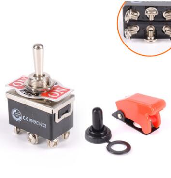 TUV/CE 鈕子開關(guān)/KN3(C)-203A中型/兩檔四六插片腳螺絲腳搖臂開關(guān)