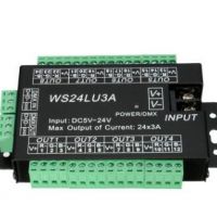 廠家直銷LED控制器WS24LU3A解碼器24通道RGB燈帶模組控制器DMX512