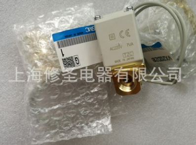 原裝SMC電磁閥VX212DZ1B替代VX212FZ1B 220VAC正品直通式二通閥