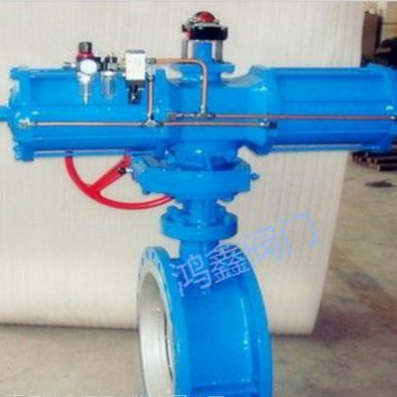 永嘉鴻鑫供應(yīng)D643H-16C氣動法蘭式硬密封蝶閥