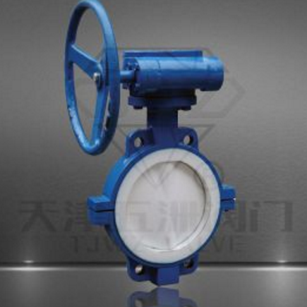供應(yīng)D371F襯氟渦輪蝶閥手動(dòng)軟密封蝶閥天津五洲