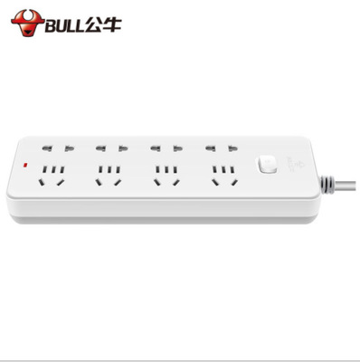 正品BULL公牛排插8位插孔插座一控開關(guān)插排接線板GN-403/610轉(zhuǎn)換