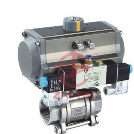 氣動三片式內(nèi)螺紋球閥