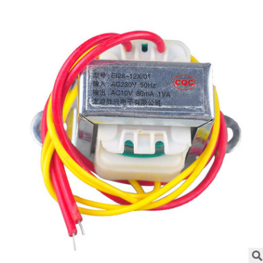 廠家直銷 EI28電源變壓器 輸入220V 輸出10V 帶安裝馬甲 批發(fā)供應(yīng)