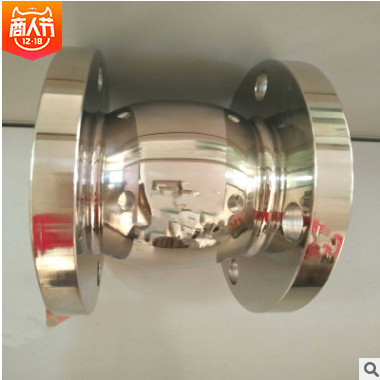 HC41-16P304不銹鋼法蘭球形止回閥衛(wèi)生級立式消音止回閥DN50DN40