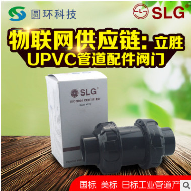 立勝slg英制英標(biāo)jis日標(biāo)UPVC雙活接由令止回閥4分 6分 10分逆止閥