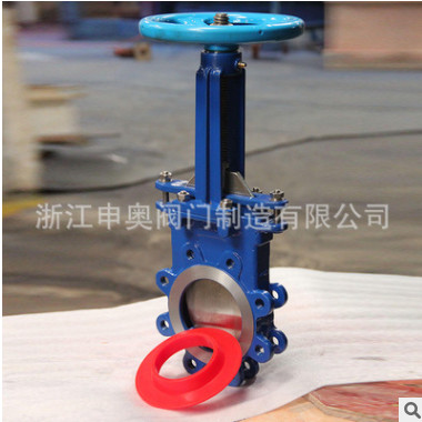 生產(chǎn)定做直銷優(yōu)質環(huán)保PZ43XHFY系列手動襯聚氨脂刀型閘閥