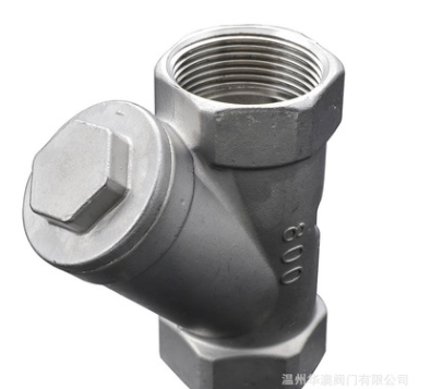 加工定制螺紋Y型過濾器 不銹鋼絲扣內(nèi)絲截止閥