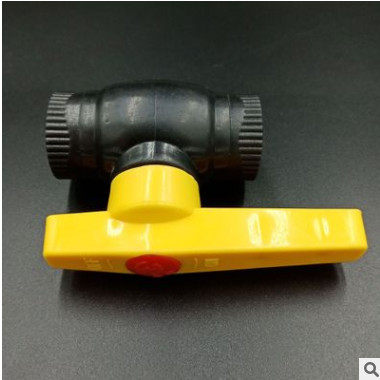 pe全塑平口球閥 開(kāi)關(guān)塑料給水鋼芯閥門 水暖管件 HDPE鋼芯球閥