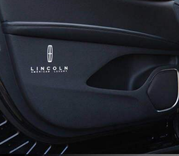 適用于林肯MKX車門防踢墊 MKC保護墊MKZ內飾改裝 林肯大陸防護墊