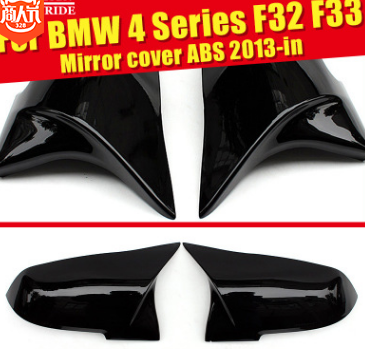 適用于寶馬后視鏡1234系牛角后視鏡廠家批發(fā)M3M4ABS后視鏡牛角款