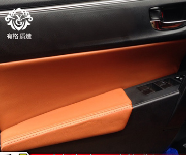 14-17款豐田新卡羅拉門(mén)板包皮套雷凌雙擎車(chē)門(mén)扶手內(nèi)飾改裝扶手箱