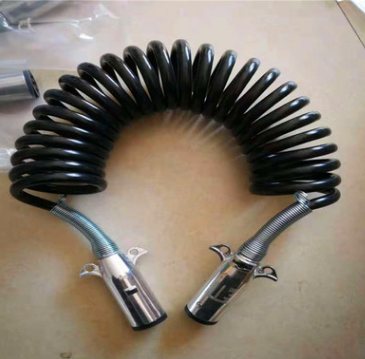 掛車ABS螺旋電纜線 七芯連接電線總成 半掛車七芯線總成