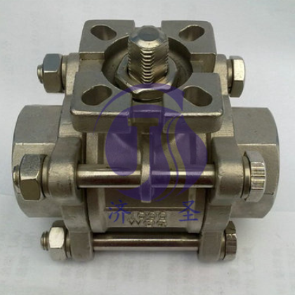 不銹鋼Q11F-16P三片式高平臺(tái)球閥