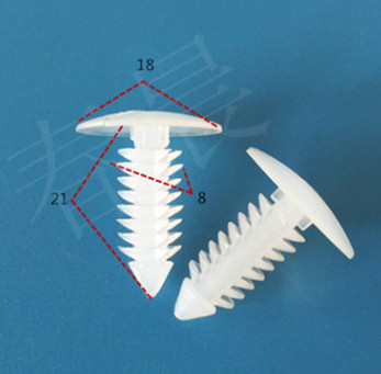 汽車塑料塑膠鉚釘固定卡扣塑料鉚釘?shù)勾唐嚺浼? title=