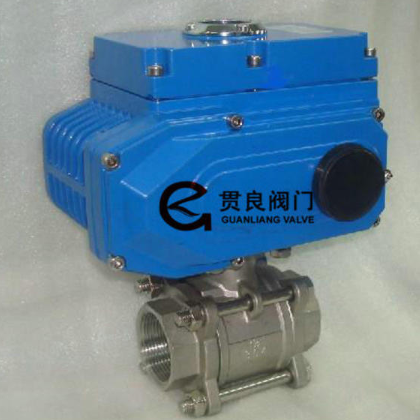 電動(dòng)三片式球閥，三片式螺紋球閥