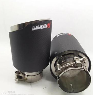 廠家直銷高質(zhì)量汽車排氣管改裝碳纖維排氣管尾喉通用消音器尾嘴