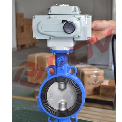 上海上晉公司專業(yè) d971x對夾式電動蝶閥