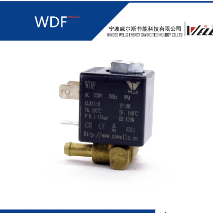 WELLS 廠家直銷 微型 黃銅電磁閥 兩位兩通常閉式 電熨斗用 現(xiàn)貨