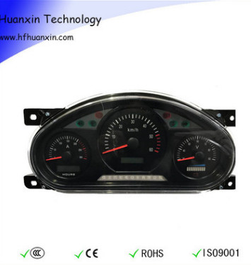 72V電動車配件 半橢圓組合式儀表盤 用于觀光車巡邏車 廠家直銷