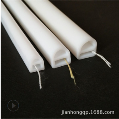 健鴻 LED燈硅膠套管 防水霓虹燈條 汽車大燈硅膠條 硅膠導(dǎo)光條