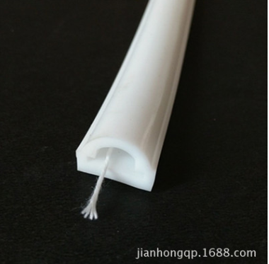 LED軟燈條套管乳白色硅膠導(dǎo)光條 日光燈帶防水套管 LED燈飾配件