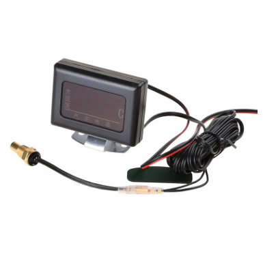 汽車貨車12V24V改裝工程車通用電子數(shù)字水溫表發(fā)動機水溫儀表