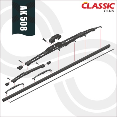 24寸汽車雨刮片博士升級(jí)款8mm寬原裝膠條經(jīng)典高品質(zhì)有鐵骨雨刮