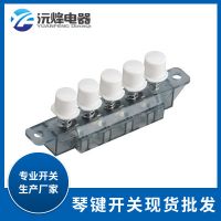 廣東廠家果汁機(jī)琴鍵開關(guān)四位YQ01-4L16R/Y04開關(guān)按鍵帽攪拌機(jī)