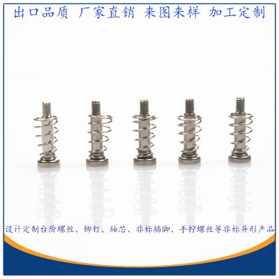 東莞廠家直銷電腦CPU散熱器彈簧螺絲 M2.5平頭十字鍍鎳風(fēng)扇臺(tái)階釘