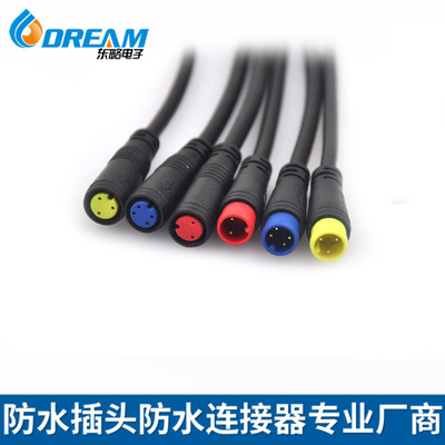 廠家直銷 M8連接器 ip67信號連接線 戶外航空接線頭 太陽能連接器