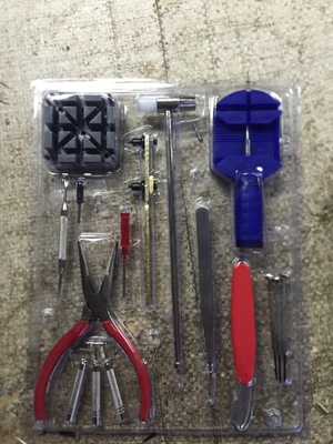 16件鐘表維修套裝