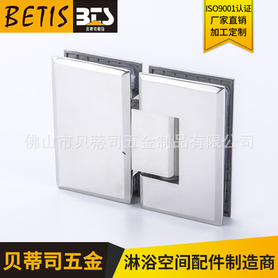 浴室方形180°玻璃門夾 淋浴房無框門304合頁 佛山廠家熱銷