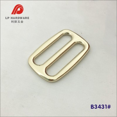 廠家批發(fā)鋅合金三檔扣高品質(zhì)手袋肩帶調(diào)節(jié)扣環(huán)保日字扣五金配件