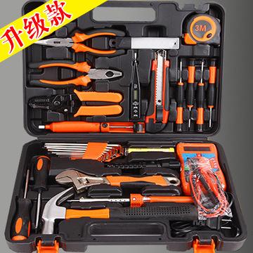 家用手動(dòng)五金工具套裝電工汽車(chē)維修工具箱扳手組合多功能組套