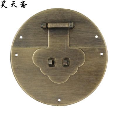 昊天齋仿古箱扣純銅搭扣明清古典鎖扣樟木箱子裝飾面葉復(fù)古撘拉手