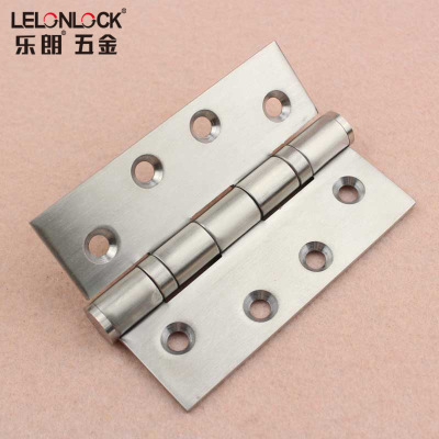 廠家直銷不銹鋼304平開4*3*3弧形孔合頁(yè)靜音門鉸鏈防火門五金配件