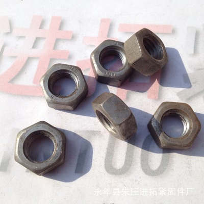 冷鐓光螺母 普通六角螺帽 M12本色六角螺母 碳鋼4.8級(jí) 量大優(yōu)惠